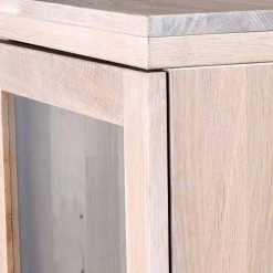 Wohnen Highboards<Massivholz Highboard Dioca aus Eiche White Wash