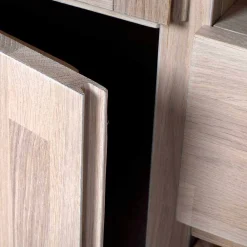 Wohnen Highboards<Massivholz Highboard Dioca aus Eiche White Wash