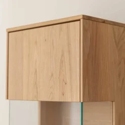 Wohnen Vitrinen<Massivholz Hängevitrine mit LED Beleuchtung - Eribella