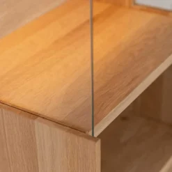 Wohnen Vitrinen<Massivholz Hängevitrine mit LED Beleuchtung - Eribella