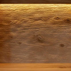 Wohnen Vitrinen<Massivholz Hängevitrine mit LED Beleuchtung - Eribella
