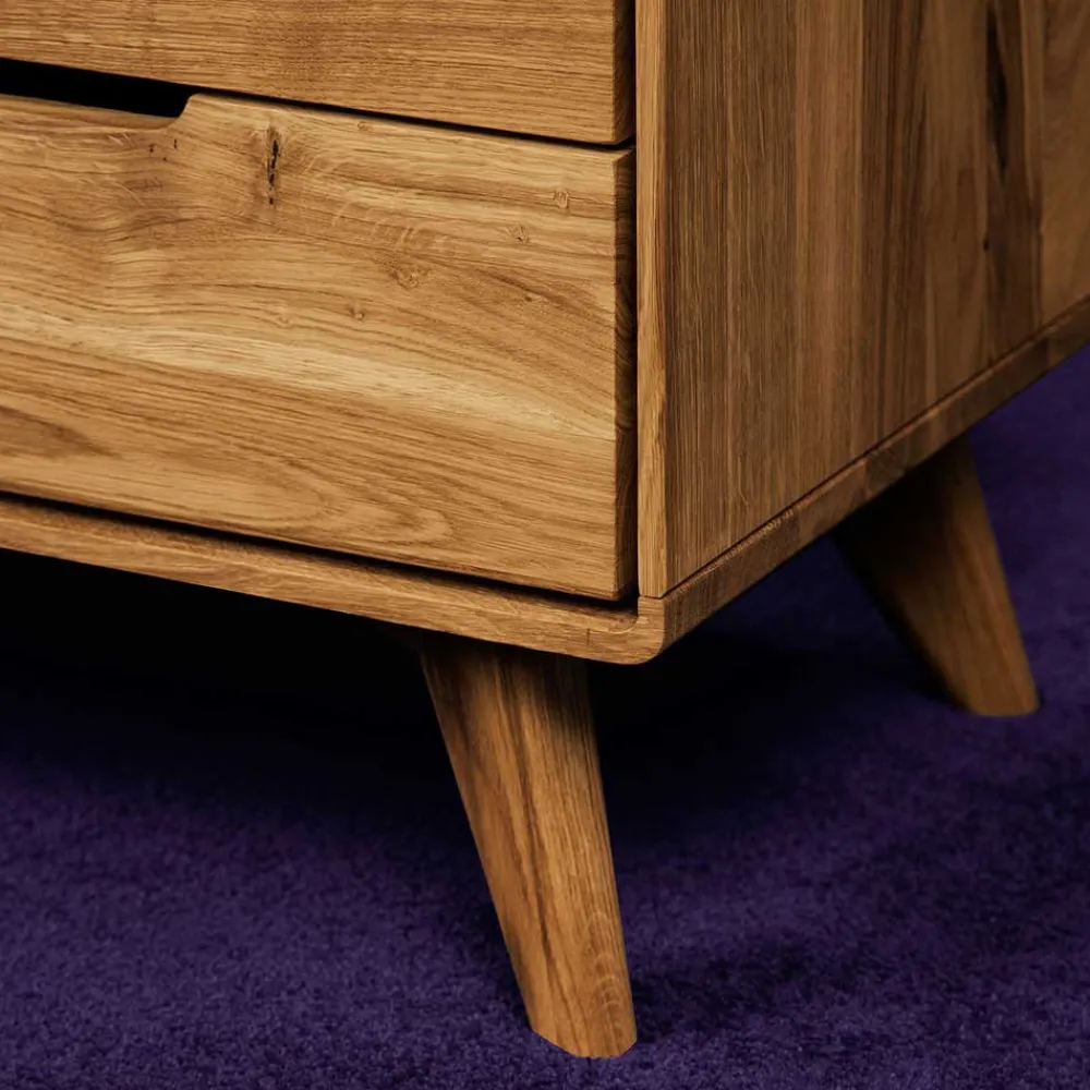 Wohnen Tv & Hifi-Möbel|Lowboards<Massivholz Kombi-Kommode in Natur geölt - Eavy I
