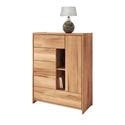 Wohnen Highboards<Massivholz Kommode Salomonia aus Kernbuche geölt