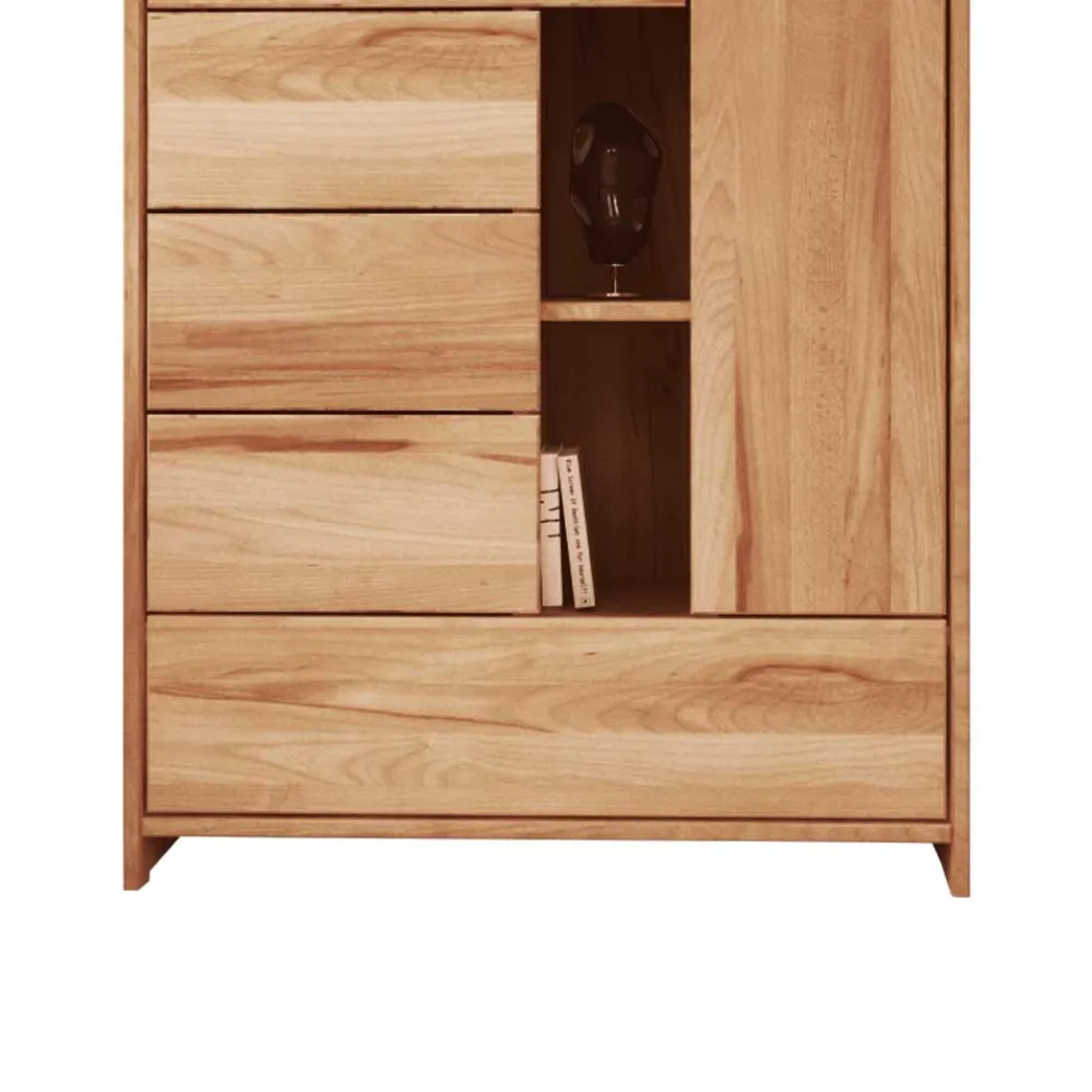 Wohnen Highboards<Massivholz Kommode Salomonia aus Kernbuche geölt