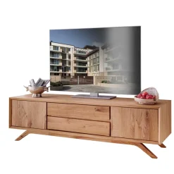 Wohnen Tv & Hifi-Möbel|Lowboards<Massivholz Lowboard für TV 180x50x50 cm - Lampione