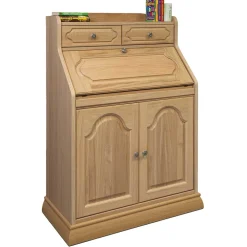 Wohnen Highboards<Massivholz Sekretär aus Eiche geölt - Catuella