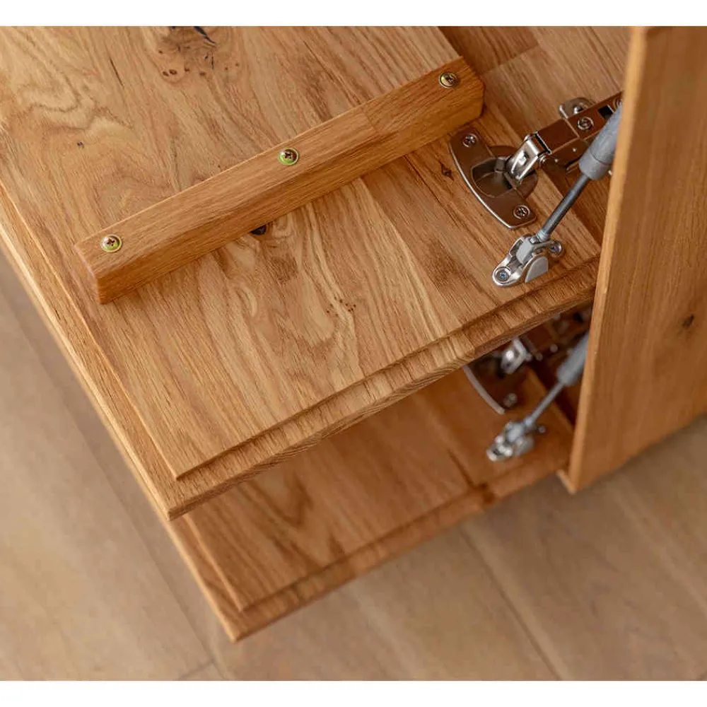 Wohnen Tv & Hifi-Möbel|Lowboards<Massivholz TV Kommode mit LED Beleuchtung - Cocondar