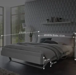 Wohnen Betten<Material Mix Designbett mit Kufen - Chien