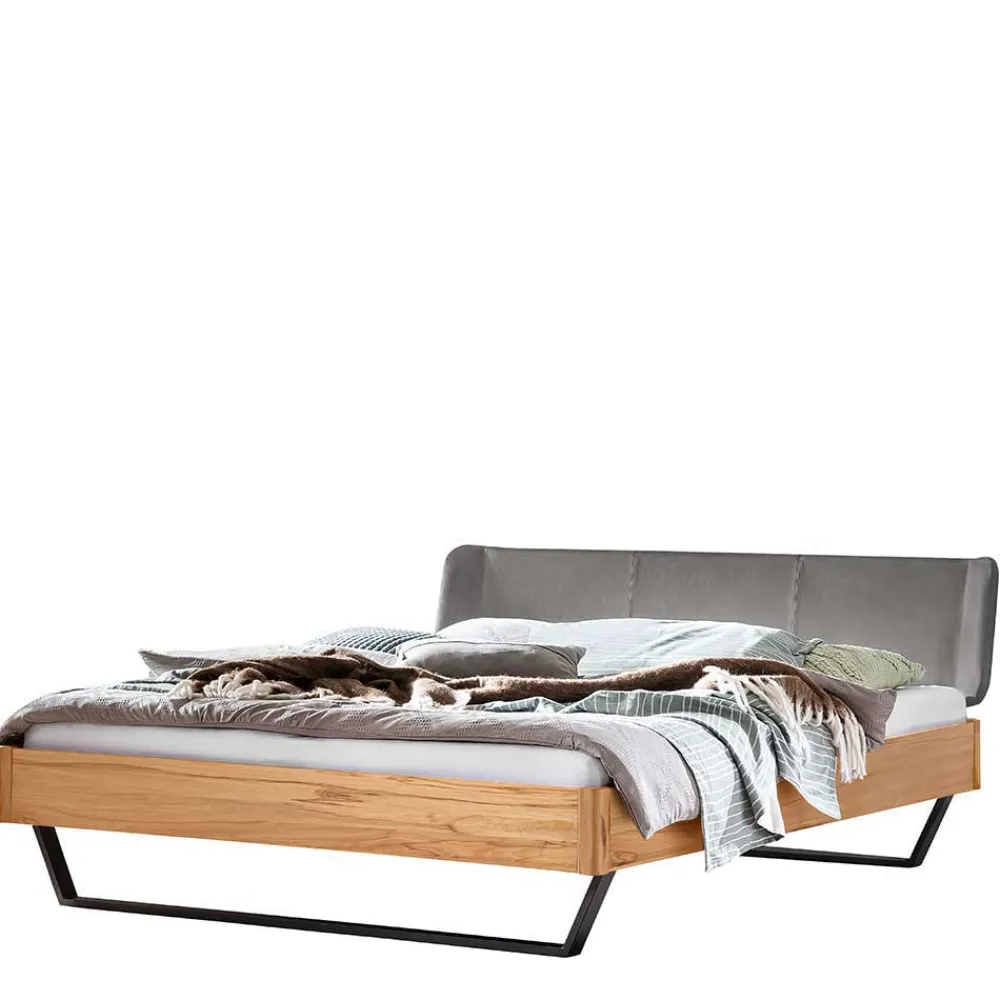 Wohnen Betten<Material Mix Doppelbett aus Wildbuche - Syolino