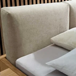 Wohnen Betten<Material Mix Doppelbett und Nachttischen - Kaldes (dreiteilig)