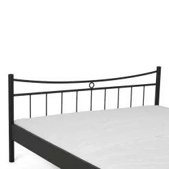 Wohnen Betten<Metall Bett Halfa in Schwarz