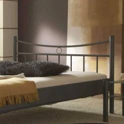Wohnen Betten<Metall Bett Rosanna in Dunkelgrau