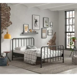 Wohnen Betten<Metallbett mit Gitter-Kopf- und Fußteil - Auricos