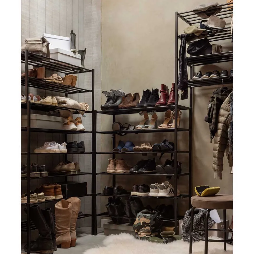 Wohnen Regale<Metallregal mit acht Schuhgittern - Top