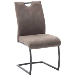 Wohnen Sessel<Microfaser Freischwinger in Beige - Unicat (2er Set)
