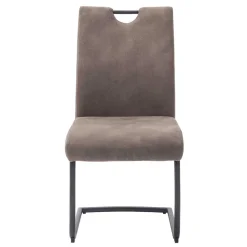 Wohnen Sessel<Microfaser Freischwinger in Beige - Unicat (2er Set)