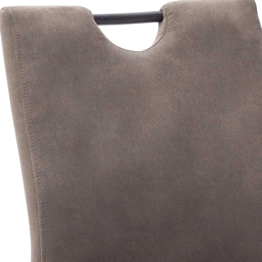 Wohnen Sessel<Microfaser Freischwinger in Beige - Unicat (2er Set)