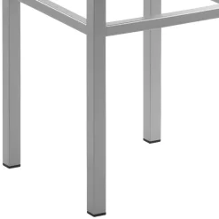 Wohnen Hocker<Microfaser Hocker in Beige & Silber - Sognory