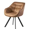 Wohnen Stühle<Microfaser Polsterstuhl in Beige - Pacifigo