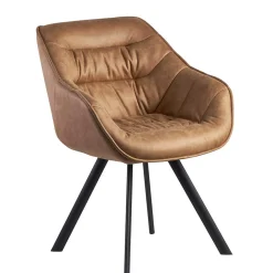 Wohnen Stühle<Microfaser Polsterstuhl in Beige - Pacifigo