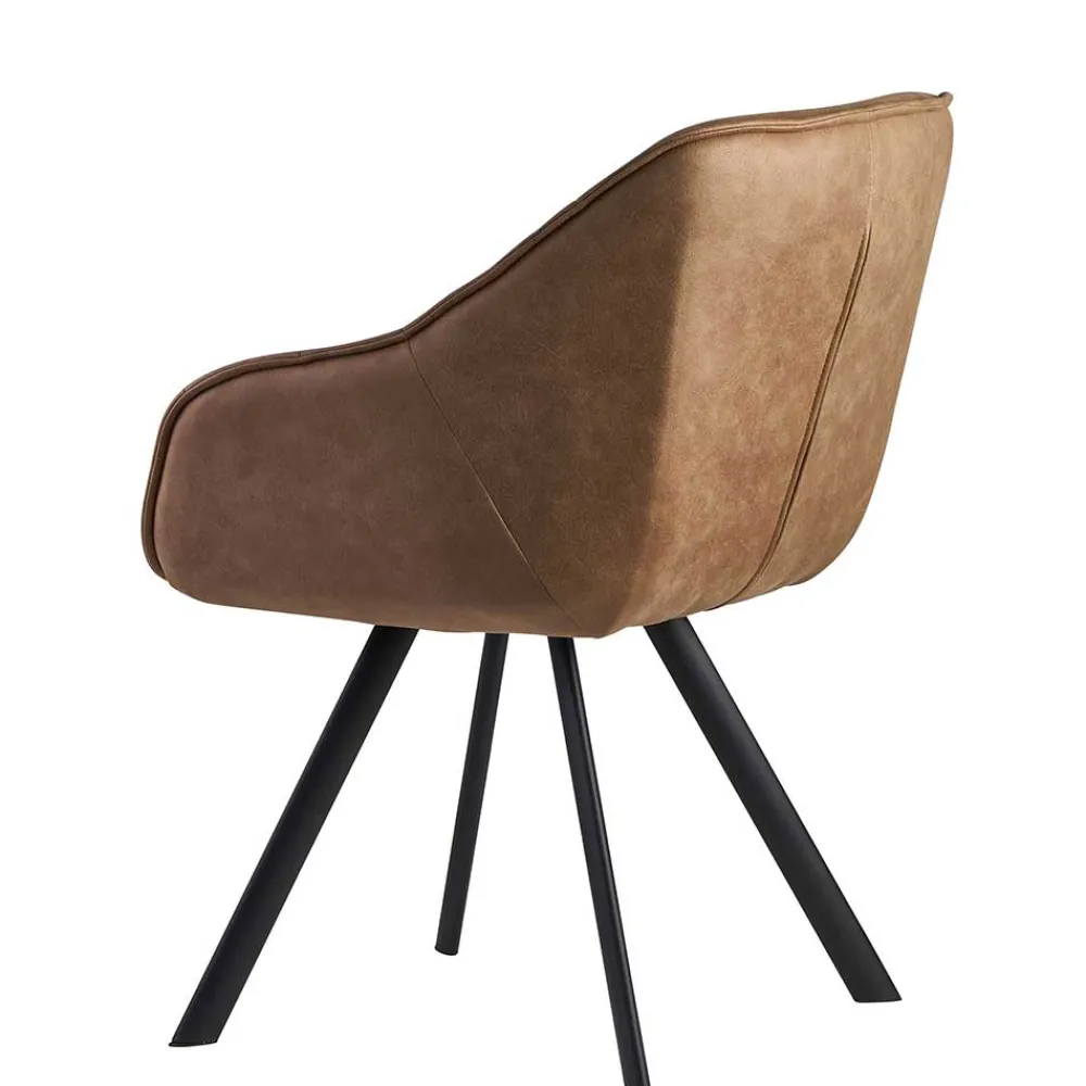 Wohnen Stühle<Microfaser Polsterstuhl in Beige - Pacifigo
