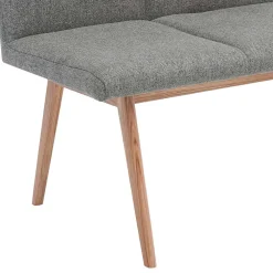 Wohnen Sitzbank<Mid Century Esstisch Bank in Grau Webstoff - Tucina
