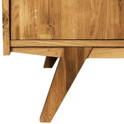 Wohnen Highboards|Vitrinen<Mid Century Wildeiche Schrank geölt - Hardus I