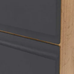 Wohnen Schränke<Midischrank fürs Bad in Grau matt & Wildeiche - Jambi