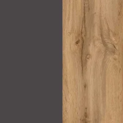 Wohnen Schränke<Midischrank fürs Bad in Grau matt & Wildeiche - Jambi