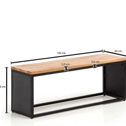 Wohnen Sitzbank<Minimalistische Bank aus Akazie Massivholz - Zyrafete