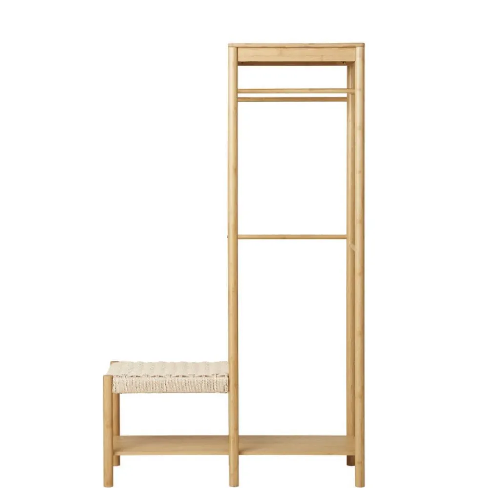Wohnen Garderoben<Minimalistische Garderobe aus Bambus - Saridio