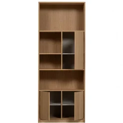 Wohnen Wohnwände<Minimalistische Wohnwand in Eiche - Ewana (sechsteilig)