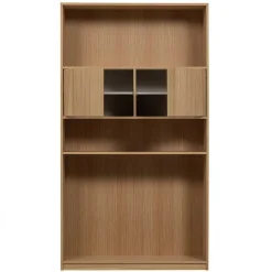 Wohnen Wohnwände<Minimalistische Wohnwand in Eiche - Ewana (sechsteilig)