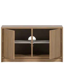 Wohnen Wohnwände<Minimalistische Wohnwand in Eiche - Ewana (sechsteilig)