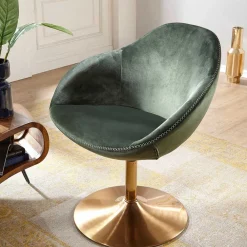 Wohnen Sessel|Stühle<Modern Art Deco Sessel in Dunkelgrün - Rigorosa