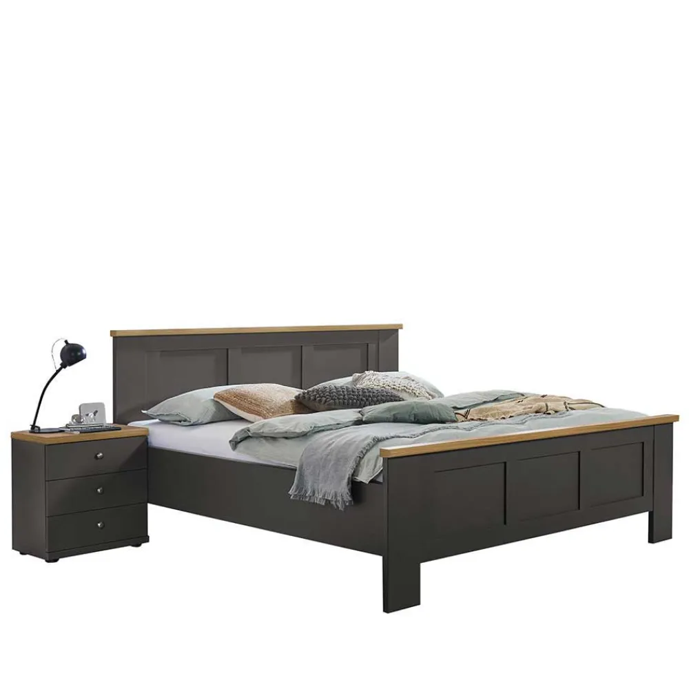 Wohnen Betten<Modern Country Bett mit 180 cm Breite - Cretania