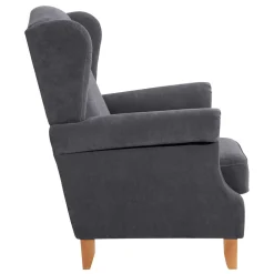 Wohnen Sessel<Modern Country Ohrensessel in Anthrazit - Anram