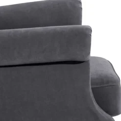 Wohnen Sessel<Modern Country Ohrensessel in Anthrazit - Anram
