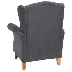 Wohnen Sessel<Modern Country Ohrensessel in Anthrazit - Anram