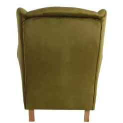 Wohnen Sessel<Modern Country Sessel in Oliv Grün Samtvelours - Davork