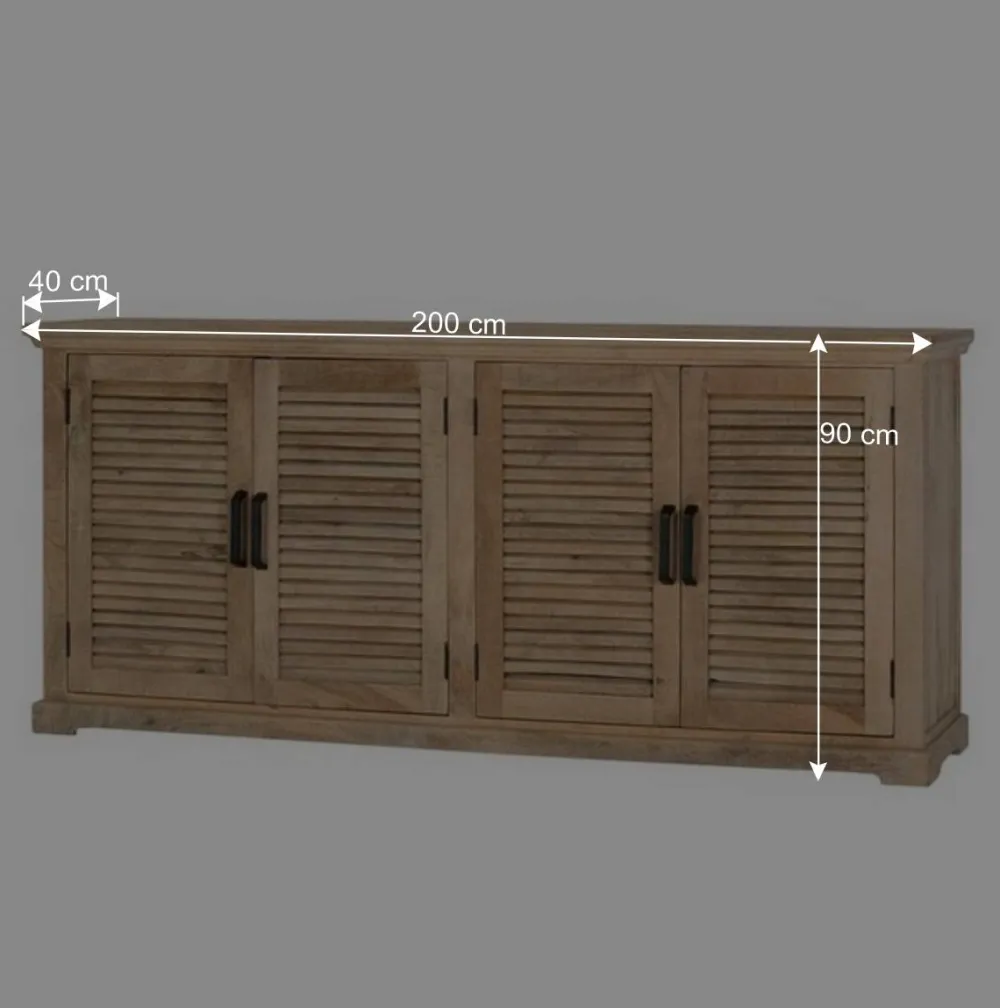 Wohnen Sideboards<Modern Country Sideboard mit Lamellentüren - Muray