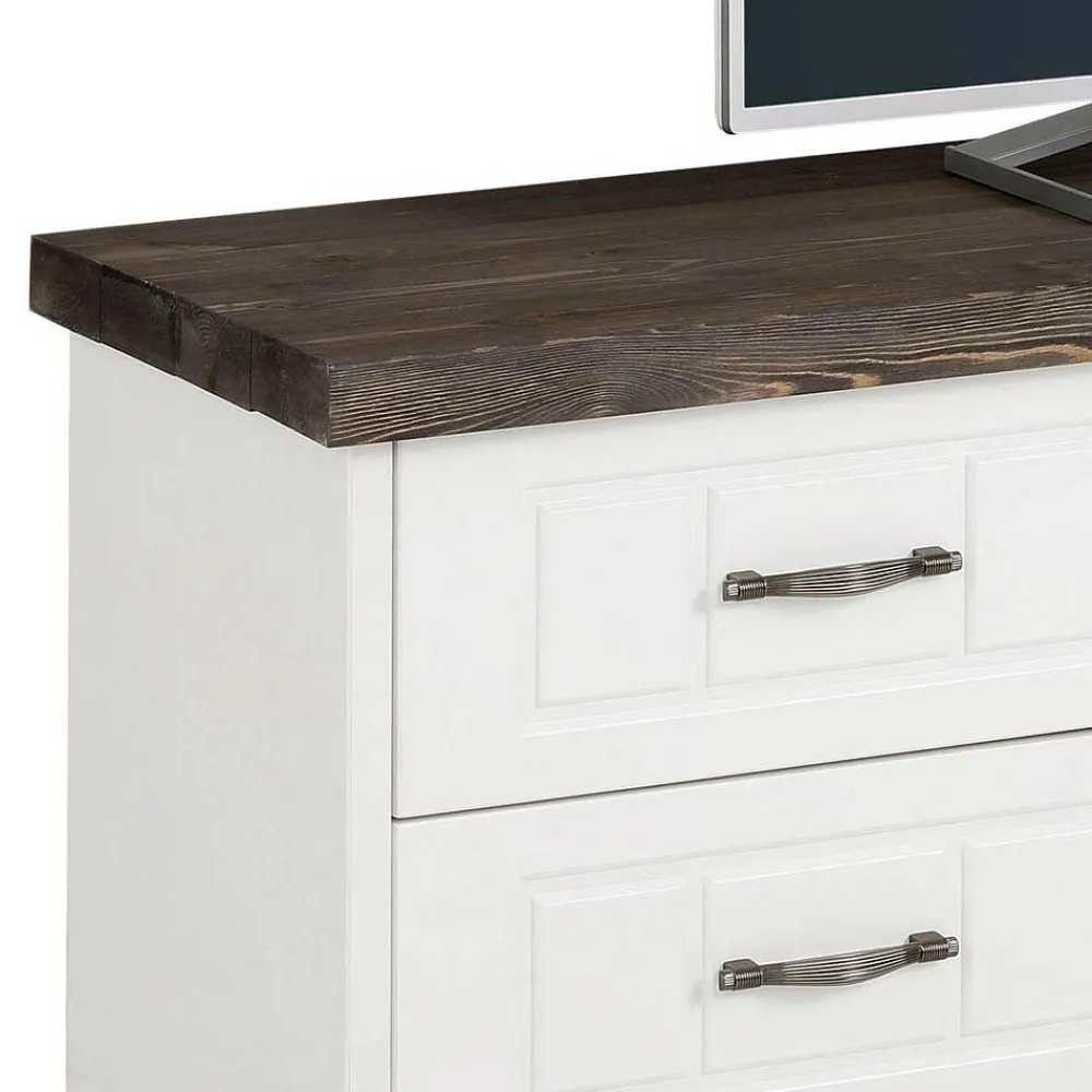 Wohnen Tv & Hifi-Möbel|Lowboards<Modern Country TV Board aus Kiefer - Ayrinu