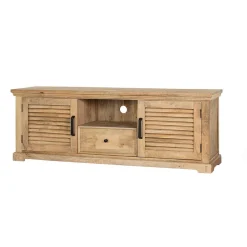Wohnen Tv & Hifi-Möbel|Lowboards<Modern Country TV Board mit Lamellentüren - Muray