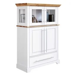 Wohnen Highboards<Modern Country Wohnzimmerschrank zweifarbig - Eyzaco