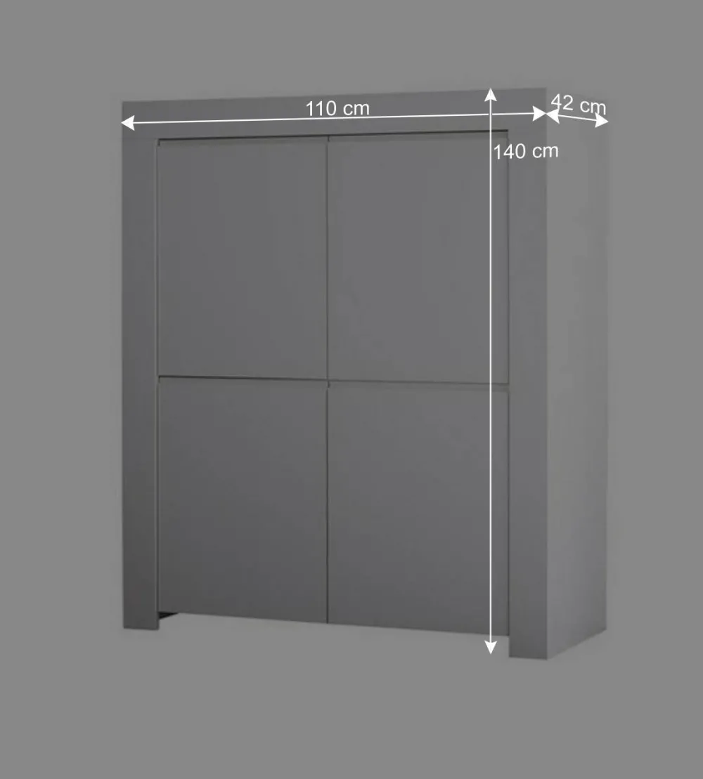 Wohnen Wohnwände<Moderne Anbauwand Möbel Kombi - Mikes (dreiteilig)