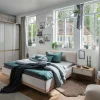 Wohnen Betten<Moderne Design Bettanlage mit Kunstleder - Crascanu (dreiteilig)