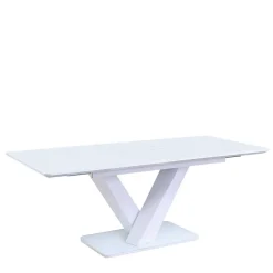 Wohnen Sitzgruppe<Moderne Esszimmer Gruppe in Weiß - Colosses (fünfteilig)