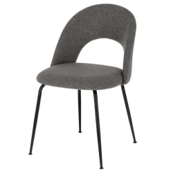Wohnen Stühle<Moderne Esszimmerstühle in dunklem Grau - Ranios (4er Set)