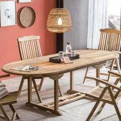 Wohnen Sitzgruppe<Moderne Gartensitzgruppe aus Teak Massivholz - Klahuma (fünfteilig)
