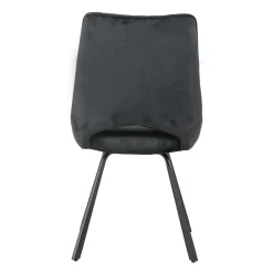 Wohnen Stühle<Moderne Samtstühle in Schwarz - Celloma (2er Set)